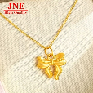 Colgante de Oro 999, Collar con Lazo de Princesa, Accesorios de Oro para Transmisiones en Vivo de Tik Tok, Venta al Por Mayor - Product Image 4