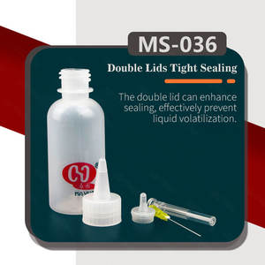 <span class=keywords><strong>Bouteille</strong></span> d'aiguille de distributeur d'<span class=keywords><strong>alcool</strong></span> ESD de flux de colophane en plastique durable de 50ml pour la réparation électronique de réparation - Product Image 4