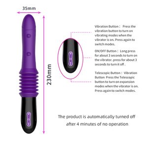 Bâton de <span class=keywords><strong>massage</strong></span> vibrant télescopique automatique à 3 vitesses et 10 fréquences, jouet sexuel pour adultes pour femmes - Product Image 4