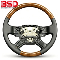 Volant en bois et cuir BSD pour Land Rover Range Rover, 4 branches, 35 mm, accessoires automobiles de qualité supérieure pour l'intérieur de la voiture