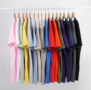 T-shirt pour homme à manches courtes, col rond, couleur unie, 100% coton, coupe classique, design uni, tissu jersey tricoté - Product Image 2