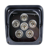 Projecteurs LED sans fil 6x10W 80W RGBWA+UV 6-en-1 DMX512 10CH IP33 avec variateur pour mariage, DJ, fête, discothèque, club