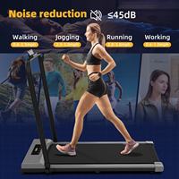 Tapis de Course Électrique Pliable Professionnel Mini Équipement de Sport à Domicile avec Écran LED Intelligent Moteur 2.5 CV pour Exercice de Bureau