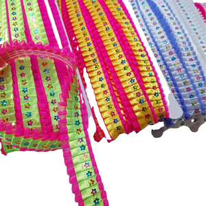 Pita Organza Tulle 25mm 1 inci, Renda, Rumbai, Lipit, Kain untuk Kostum, Gaun Boneka, Payet, Jahitan, Tas, Sepatu - Product Image 1