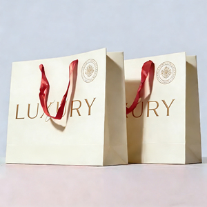 LH Low MOQ Custom Logo Factory Wholesale Eco-Friendly Biodegradable Recyclable Luxury Waterproof Supermarket Lamination Ivory - Product Image 2