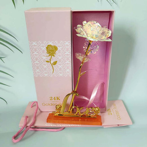 Rosa Galaxia de La <span class=keywords><strong>Bella</strong></span> <span class=keywords><strong>y</strong></span> la <span class=keywords><strong>Bestia</strong></span>, Bañada en Oro de 24k, Regalo de San Valentín 2020 - Product Image 1