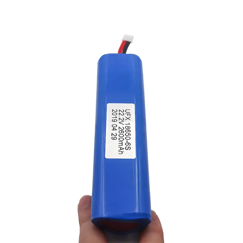 Tốc độ xả cao có thể sạc lại 18650 Lithium Ion pin ufx 18650 2600mAh 6S Li-ion pin 22.2V 24V cho xe đạp điện