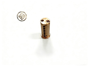 Componente de latón torneado de precisión, cilindro perforado de aleación de cobre mecanizado por CNC a medida, válvulas hidráulicas de electroerosión por hilo, intercambiador de calor - Product Image 1
