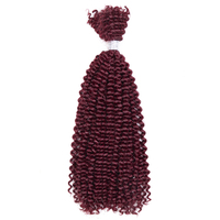Ekstensi Rambut Manusia Remy Afro Kinky V Bulk Curly Twist Crochet Super Double Drawn Grosir Pabrik