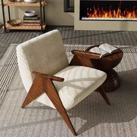 Fauteuil en bois de style moderne, compact, une place, mobilier pour la maison, salon, balcon et maison d'hôtes