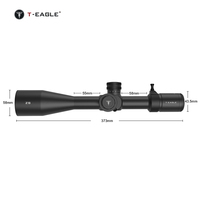 Lunette de visée T-EAGLE ZS 6-24x50 avec tube de 30 mm, étanche, antichoc, pour la chasse et les activités de plein air, avec réticule gravé sur verre