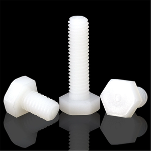 Boulon hexagonal à filetage complet en <span class=keywords><strong>titane</strong></span> et nylon PA66 de haute qualité, noir et <span class=keywords><strong>blanc</strong></span>, vente directe usine, finition naturelle, normes DIN931 élevées - Product Image 6