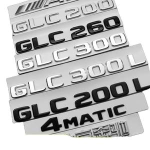 Badge arrière pour <span class=keywords><strong>Mercedes</strong></span> Benz GLC43 AMG, logo GLC63 GLC200 GLC300, badge latéral <span class=keywords><strong>noir</strong></span>, badge modifié, lettre en plastique, autocollant de voiture - Product Image 6