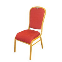 Chaises de banquet empilables en métal pour hôtels et mariages pour dîner et événements en plein air