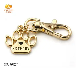 High End Key Chain Accessories Mini Gold Swivel Lobster Clasps For Keychain