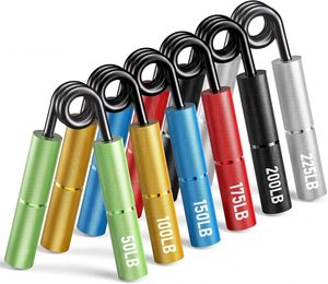 Poignées de musculation en aluminium robustes et colorées, antidérapantes, pour l'exercice des bras, entraînement de force, résistance réglable - Product Image 1