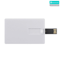 Memoria USB Personalizada con Logotipo, Tarjeta USB Económica de 128 MB a 256 GB, Memoria USB con Forma de Tarjeta de Crédito 2.0, Memoria USB Promocional para Empresas