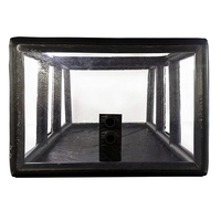 Tente de stationnement transparente durable pour abri d'auto en PVC, anti-poussière, couverture de voiture de garage gonflable, tente de voiture gonflable publicitaire