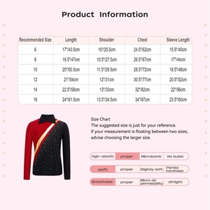 ชุดฟิกเกอร์สเก็ตสำหรับเด็กผู้ชายอายุ 6-16 ปี เสื้อสำหรับการแข่งขันและการแสดง ชุดเต้นฟิกเกอร์สเก็ต เสื้อผ้าเต้นรำบอลรูม - Product Image 6