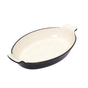 Poêle à <span class=keywords><strong>poisson</strong></span> en fonte et émail <span class=keywords><strong>Au</strong></span>, ustensile de cuisson, ustensile de cuisine - Product Image 3