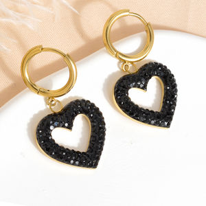 Zeadear - Aretes de Aro de Acero Inoxidable 316 Chapados en Oro de 18k, Joyería de Acero Inoxidable al por Mayor - Product Image 2