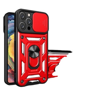 เคสโทรศัพท์มือถือพร้อมขาตั้งวงแหวนแม่เหล็ก ป้องกันเลนส์กล้อง สำหรับ iPhone 14 Pro Max 13 12 11 - Product Image 1