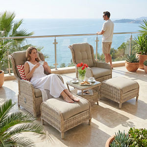 مجموعات حديثة مقاومة للماء من البلاستيك الخيزران الروطان الصلب/الألومنيوم إطار الفناء حديقة حديقة مستودع غرفة نوم فندق - Product Image 3