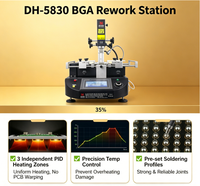 Station de Retravaillage BGA Automatique DH-5830 Neuve pour Réparation d'ECU d'Ordinateur Portable, Machine à Souder à Air Chaud 3 Zones avec Écran Tactile pour Réparation de Téléphones Mobiles