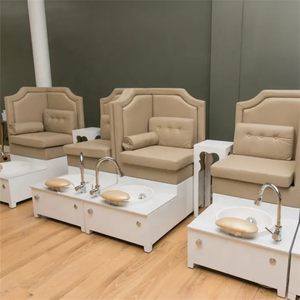 Poltrona <span class=keywords><strong>Pedicure</strong></span> Pieghevole di Lusso Senza Tubi, Sedie Massaggianti Spa in Pelle PU <span class=keywords><strong>per</strong></span> Uso Professionale - Product Image 3