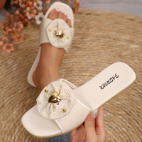 Nouvelles sandales pour femmes, tongs d'été antidérapantes, chaussures décontractées pour la plage, tongs plates tendance, sandales pour femmes