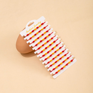 Pulsera Tejida de Poliéster con Diseño de Mariposa Bohemia y Siete Nudos, con Cuerdas Rojas de la Suerte y Ojo Azul, para Niños, Estilo Europa América - Product Image 6