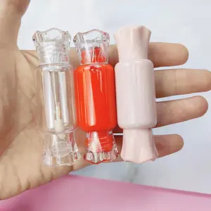 Rỗng 8ML Kẹo Hình Lip Gloss Container Ống Biểu Tượng Tùy Chỉnh Lipgloss Ống Với Applicator