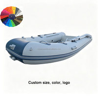 Bateau semi-rigide gonflable CE en Hypalon ou PVC, 310 360 390, avec coque en aluminium, petits bateaux d'appoint pour le plaisir en famille