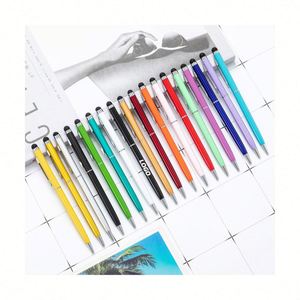 Stylus Ballpoint Combo Aluminum Dual-Tip Touchscreen & Writing <b>Pen</b> - Premium Promotional Gift - Product Image 1