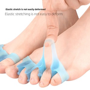 Gel silikon, Gel silikon pemisah jari tumpang tindih, korektor Hallux Valgus untuk menghilangkan rasa sakit Pria Wanita anak-anak - Product Image 6