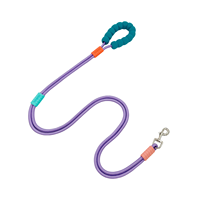 Correa Ajustable para Perros con Collar de Moda, Duradera, de Poliéster y PU, Acolchada, con Puntos Reflectantes, Ancha y Transpirable