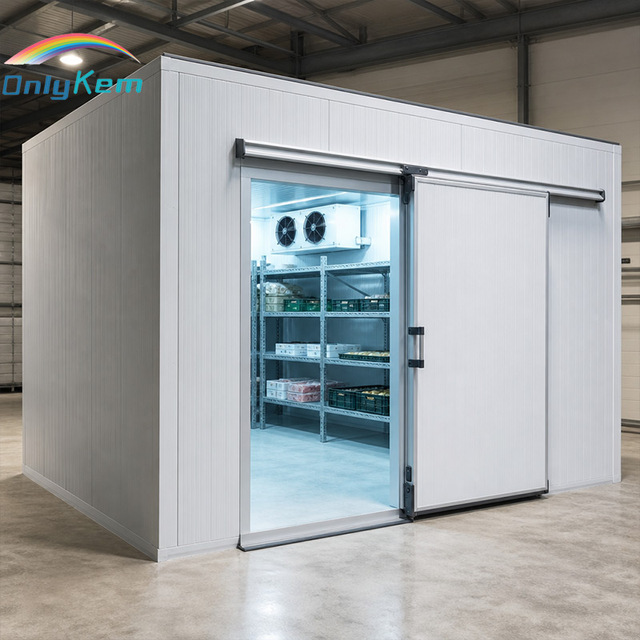 Custom Size Digital Temperature Control Condensing Unit Evaporator Air Cooler PU Panel -40℃ to 10℃ Walk in Cold Room