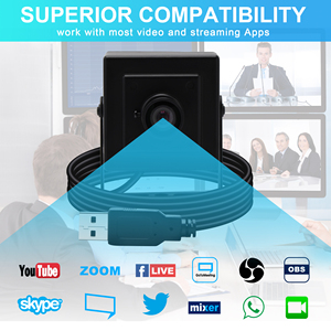 Cámara Web de 13MP 3840X2880, Mini Cámara USB de 8MP para Llamadas en Línea/Conferencias Zoom/Skype/<span class=keywords><strong>Facetime</strong></span>, para Computadora Portátil/PC - Product Image 2