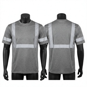 Premium Cotton/Bamboo Fiber 220 GSM Men's O-Neck Short Sleeve Breathable Quick-Dry Work T-<b>Shirt</b> <b>Moisture</b> <b>Wicking</b> Anti-UV - Product Image 1