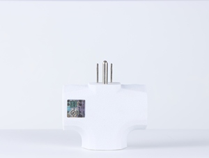<span class=keywords><strong>Adaptateur</strong></span> d'extension de prise murale robuste en forme de T à 3 voies avec 3 prises murales à 3 broches - Product Image 1
