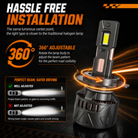 Ampoule de phare LED pour voiture X12 140W 14000LM H4, huit tubes en cuivre, H1 H7, éclairage LED pour voiture IP68 9005 9006 9012, ampoules LED pour voiture