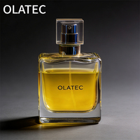 Juego de Botellas de Perfume de Vidrio Transparente al por Mayor con Tapa Sarin en Tamaños de 50ml y 100ml, con Impresión de Logotipo Personalizado