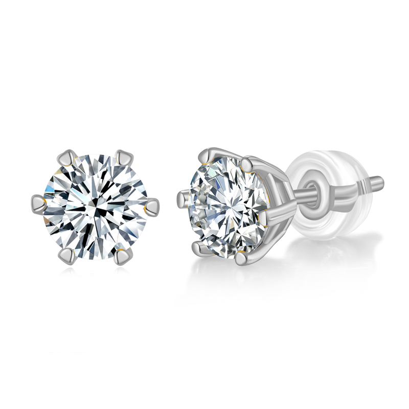 Hypoallergenic Customized Women Moissanite Earrings 925