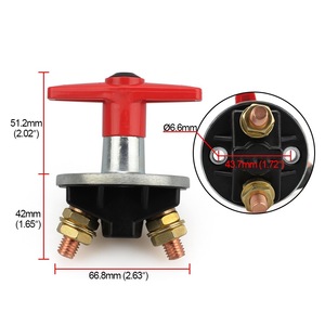 Interruptor giratorio de 12-60V 200A 1NO con terminal de tornillo para protección de baterías de coches, camiones y vehículos recreativos - Product Image 4