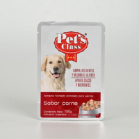 Sac de nourriture pour animaux de compagnie personnalisé pochette debout recyclable scellage à chaud emballage de qualité alimentaire pour collation pour animaux de compagnie traiter avec fermeture éclair