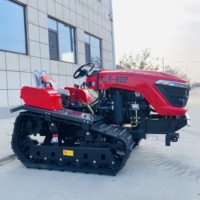 Peralatan mesin pertanian 35hp traktor perayap kecil dengan Aksesori