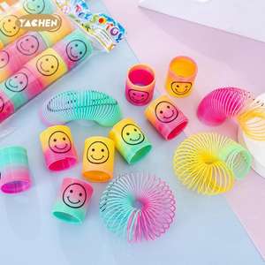 Yachen улыбающе лицо, радужная Волшебная нервная катушка, мини-пружины, объемные игрушки для вечеринки, товары для дня рождения, для мальчиков и девочек - Product Image 3