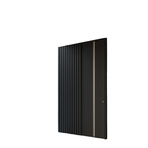 Portes <span class=keywords><strong>d</strong></span>'<span class=keywords><strong>entrée</strong></span> et de villa modernes, étanches, à LED bleues larges, en aluminium moulé, avec poignées en acier inoxydable – Meilleures ventes - Product Image 6