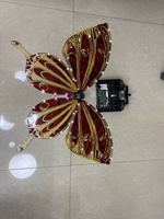 Machine à LED Papillon Volant Télécommandée, Cadre en Alliage d'Aluminium, 16 Couleurs Changeantes, Indice IP33, Lumière du Jour 5000K