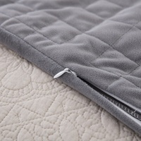 Couverture de couette molletonnée en Minky, personnalisée, Premium, amovible, pondérée, autisme